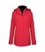 Kariban Womens/Ladies Hooded Parka Jacket (Red)