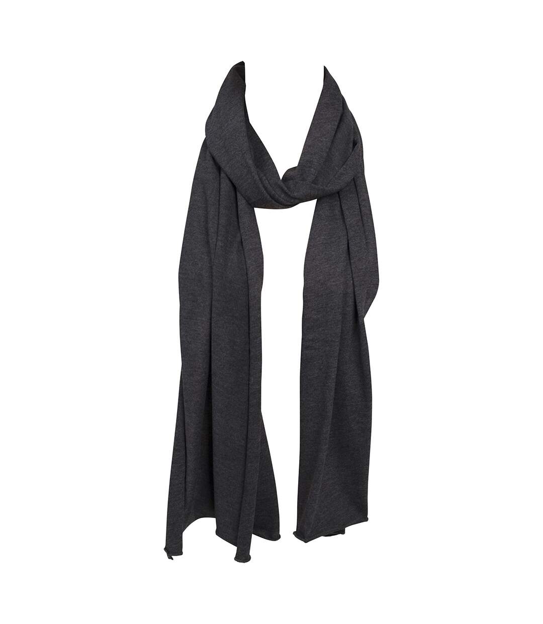 Build Your Brand Adults Unisex Jersey Scarf (Charcoal) (One Size) - UTRW6492-4