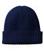 Bonnet enfant bleu marine oxford Beechfield-2