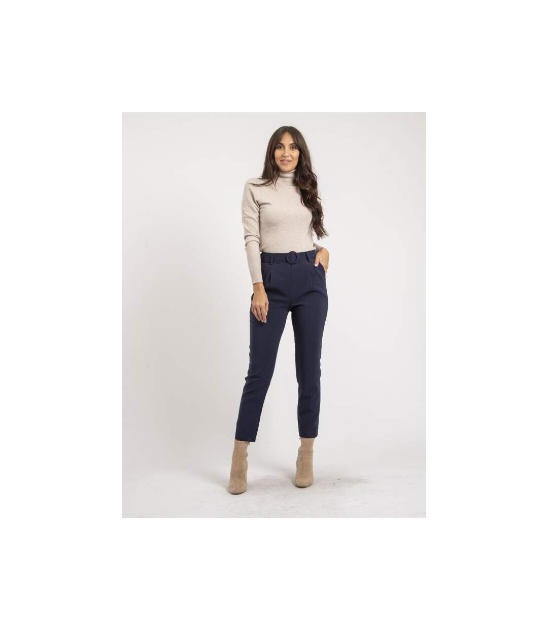Pantalon avec ceinture EMILIAN - Dona X Lisa-4