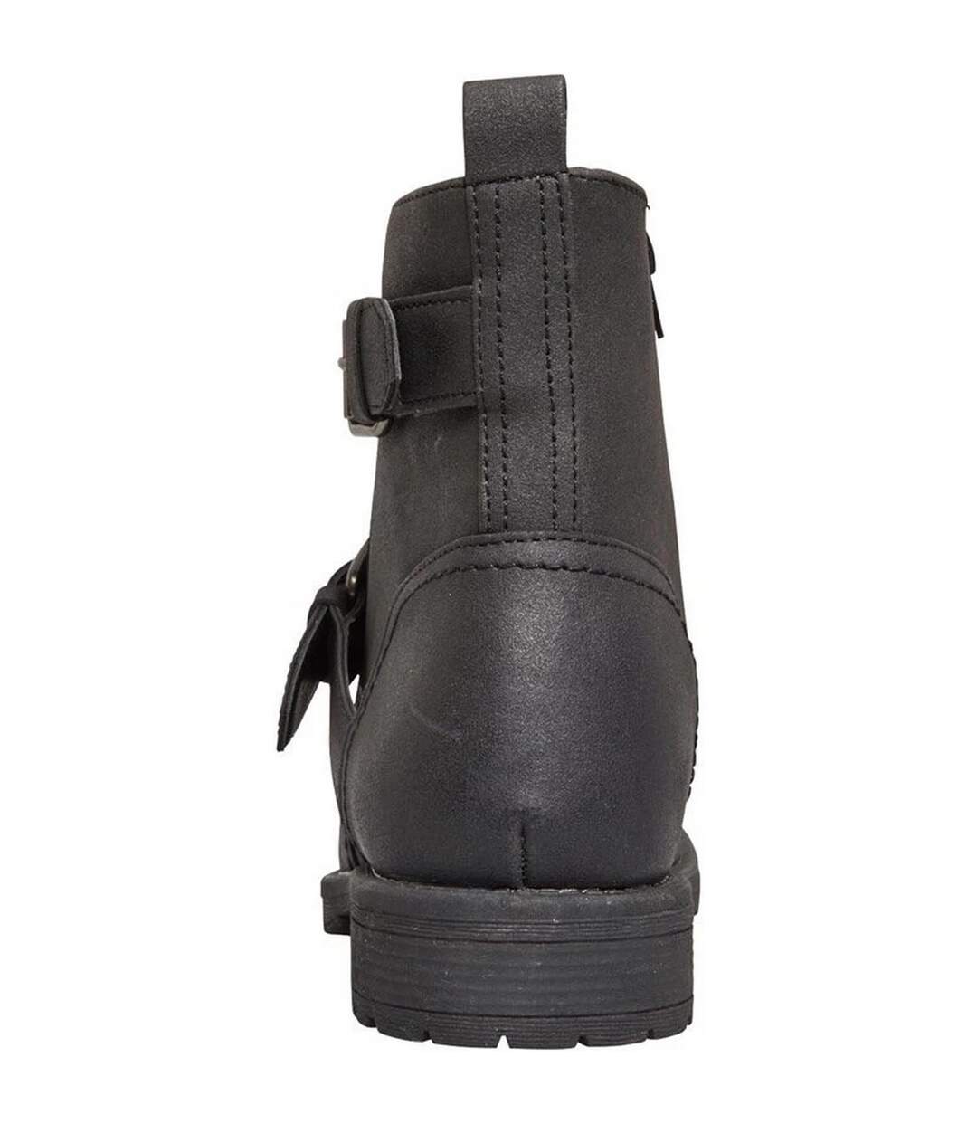 Mens Chad Low Block Heel Motorcycle Boots Black Nicholas Deakins-2