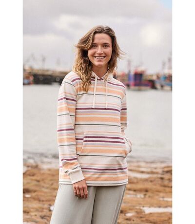 Womens/ladies lila organic beach hoodie light pink Animal