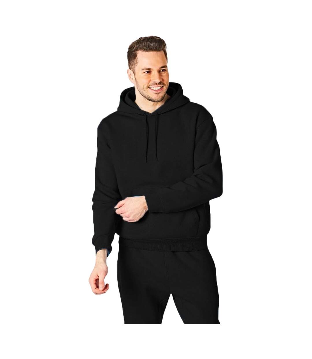 Sweat à capuche homme noir RIPT Essentials-3