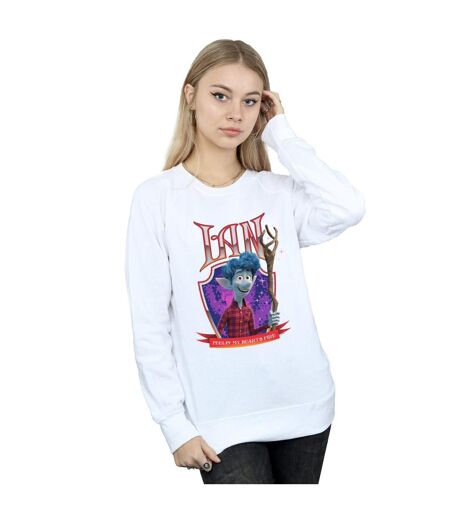 Disney Sweatshirt Onward Ian Heart's Fire - Femmes/Dames (Blanc) - UTBI32452