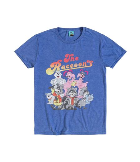 T-shirt Motif/style Personnages Adulte Bleu The Raccoons
