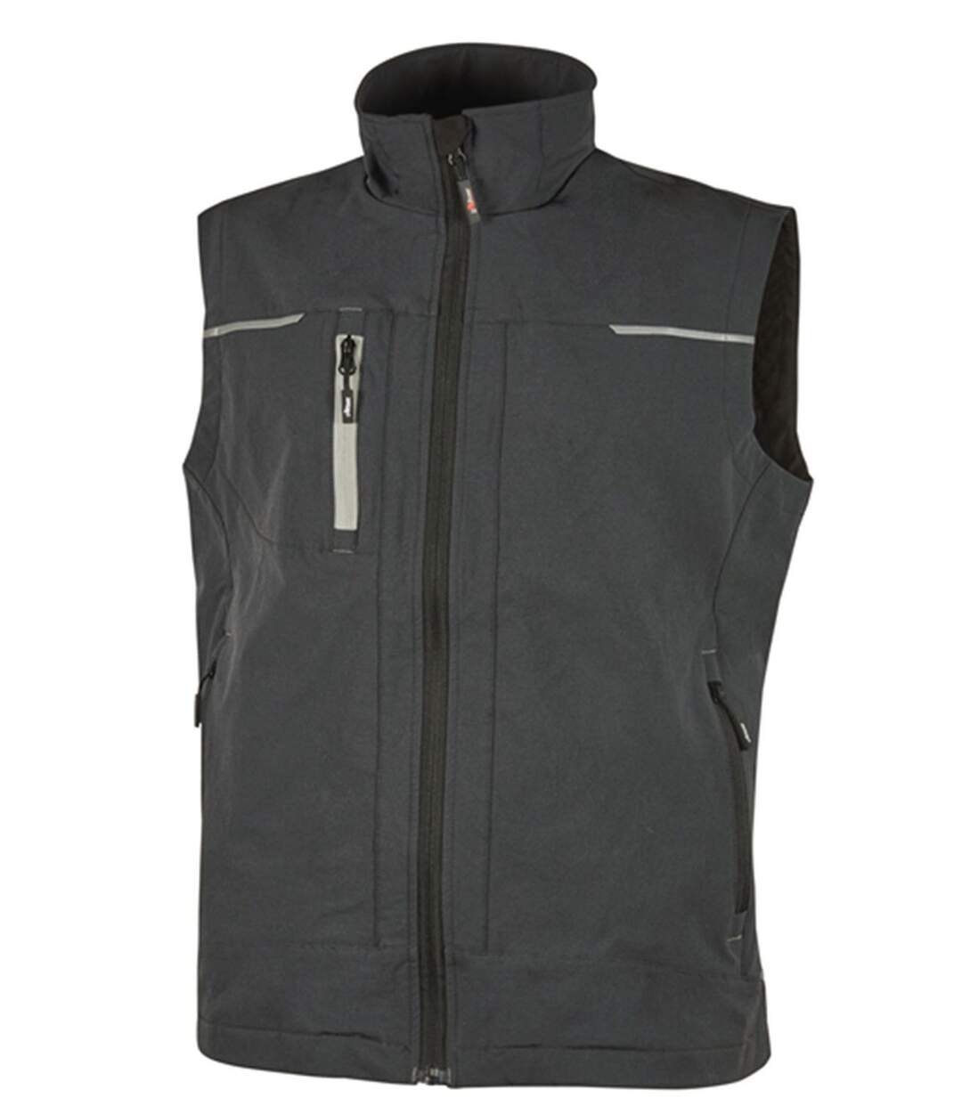 Gilet sans manches - Homme - UPPE181 - gris asphalte et gris clair-2