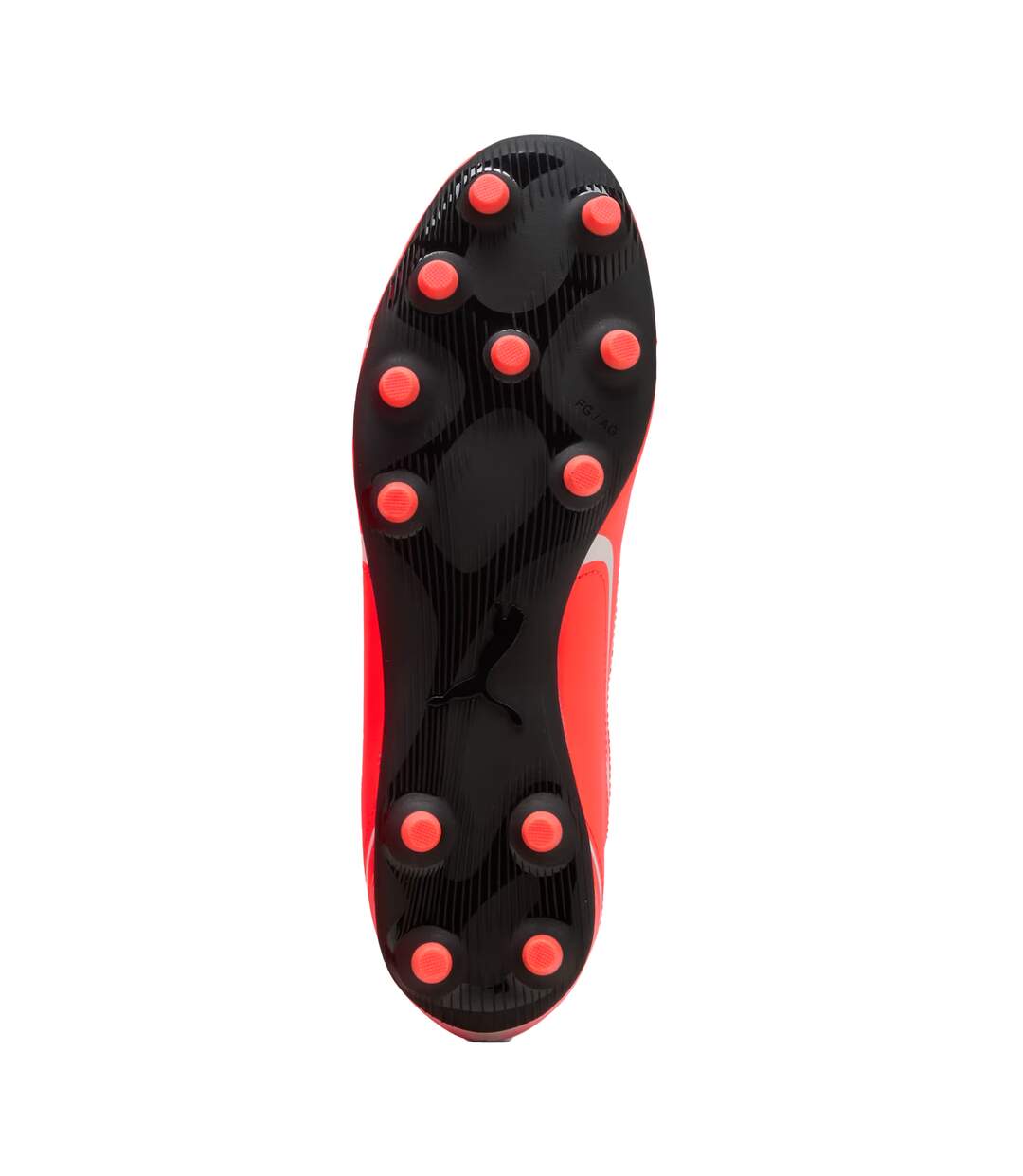 Childrens/kids Vitoria Fg/ag Synthetic Football Boots Red Black Puma-4