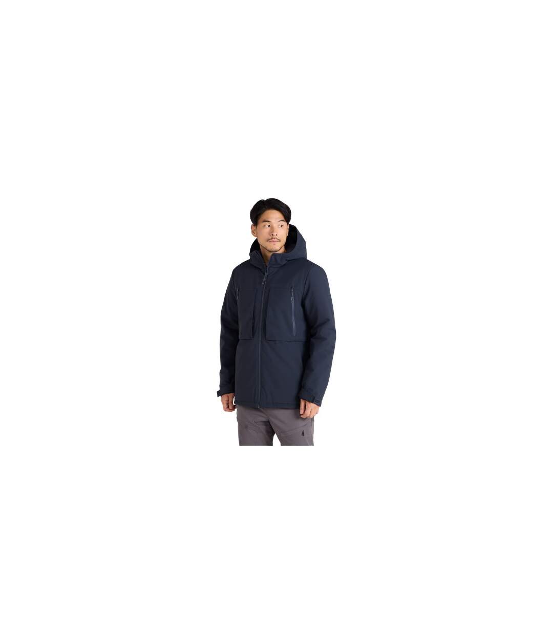 Mens Langdon Water Resistant Padded Parka Navy Mountain Warehouse-1