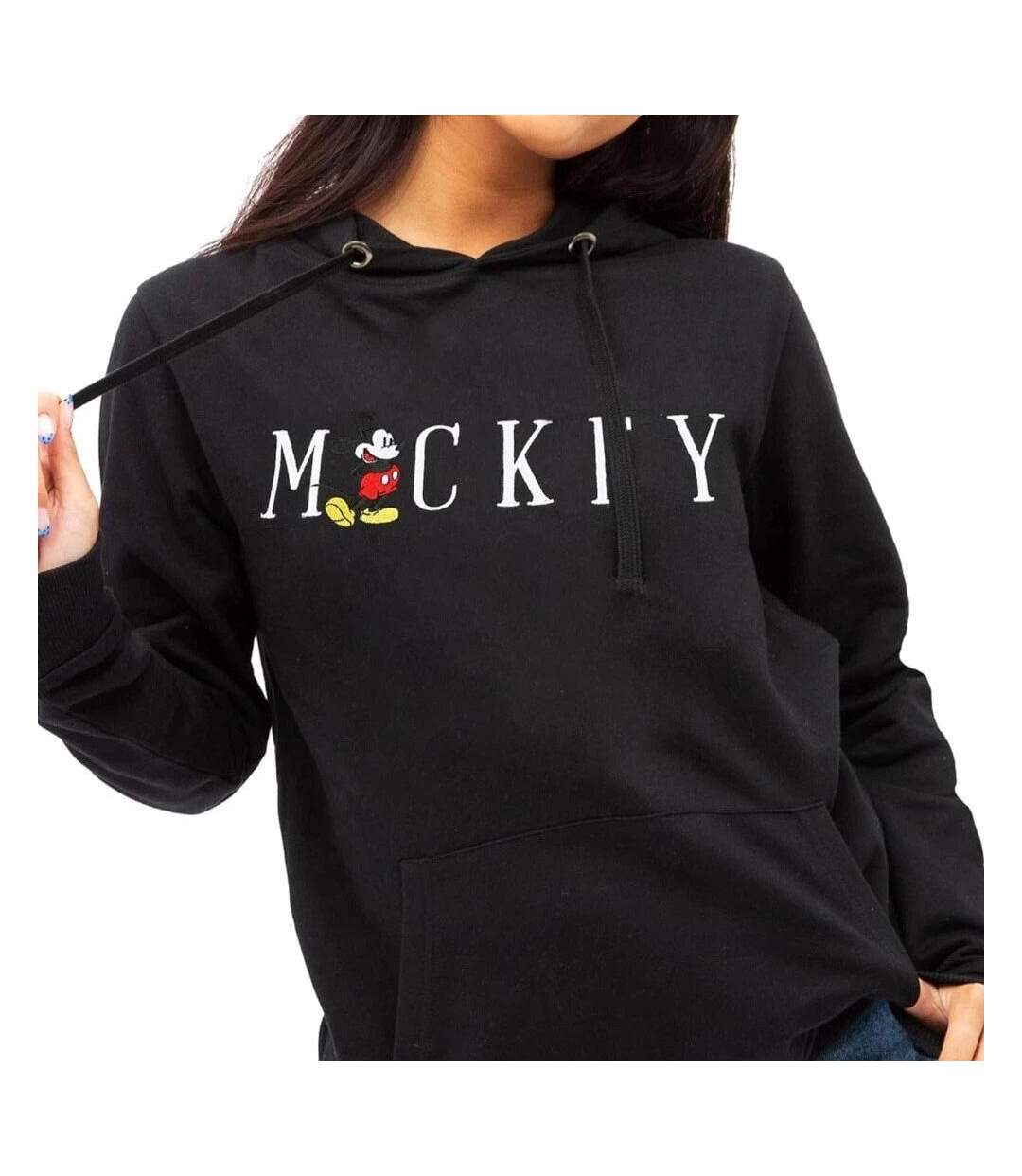Sweat à capuche noir femme disney mickeyhood-2