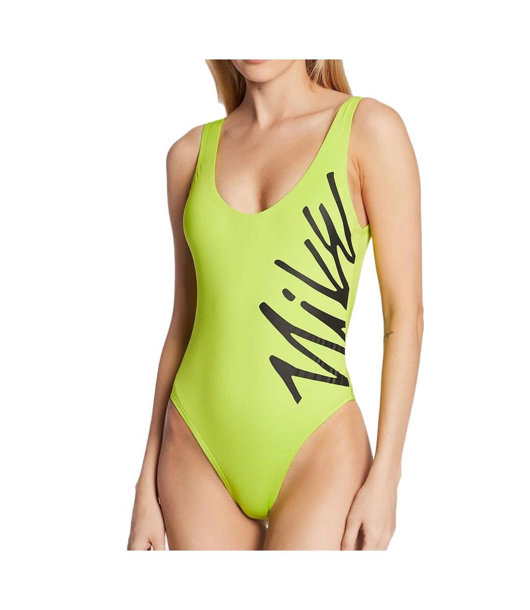 Maillot de bain 1 pièce Vert Femme Nike One Piece - L-1