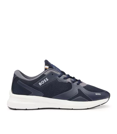 Chaussures Owen Homme Bleu Foncé Boss