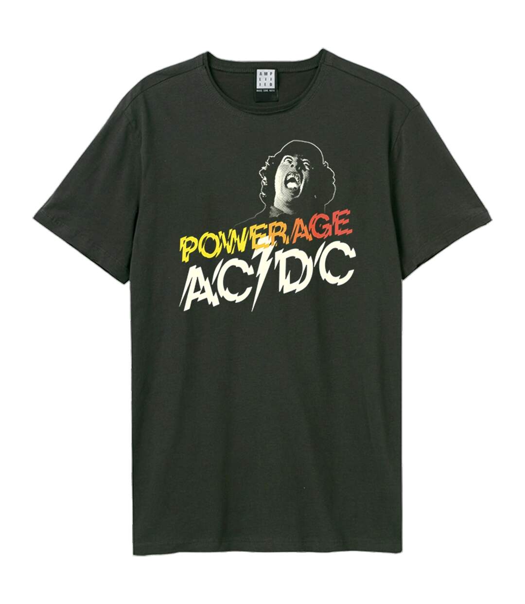 T-shirt Angus Powerage Adulte Charbon Amplified-1