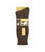 1 Pack Men's Ribbed Wool Hiking Socks | Knit Design Padded Boot Socks-2