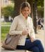 Veste Saharienne Zippée Femme Sable (Réf. AE1165SA)-4