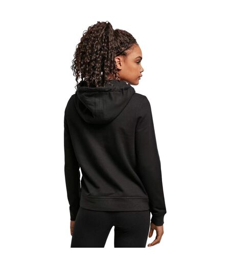 Womens/ladies Basic Hoodie Black Build Your Brand