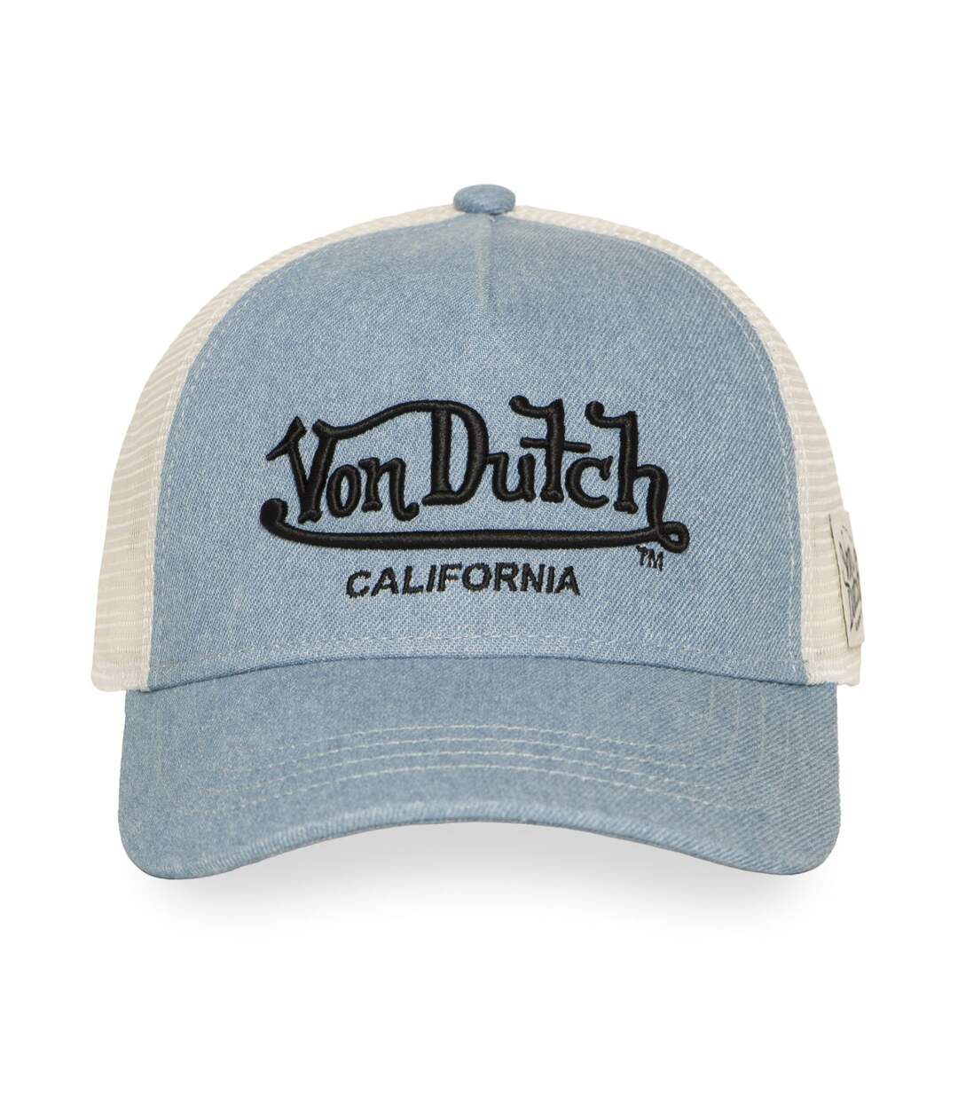 Casquette baseball avec filet en Denim et broderie Tencel Vondutch-2