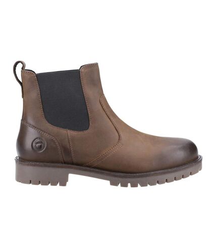 Mens bodicote leather chelsea boots brown Cotswold