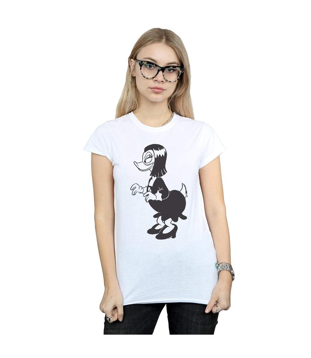 Disney T-shirt en coton Duck Tales Magica De Spell Femme/Femme (Blanc) - UTBI32701-2