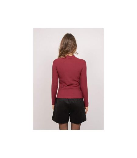 Sous-pull côtelé col montant manches longues FLEOBA - Dona X Lisa