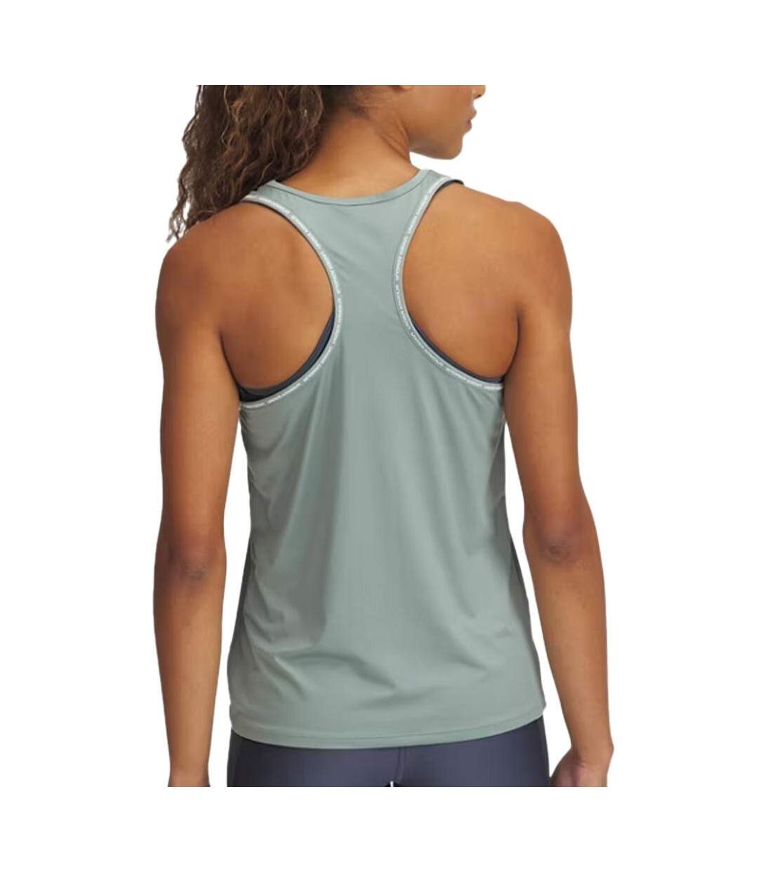 Débardeur vert femme under armour tech knockout - l-2