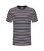 T-shirt Motif/style À Rayures Homme Bleu Marine Foncé Firetrap-1