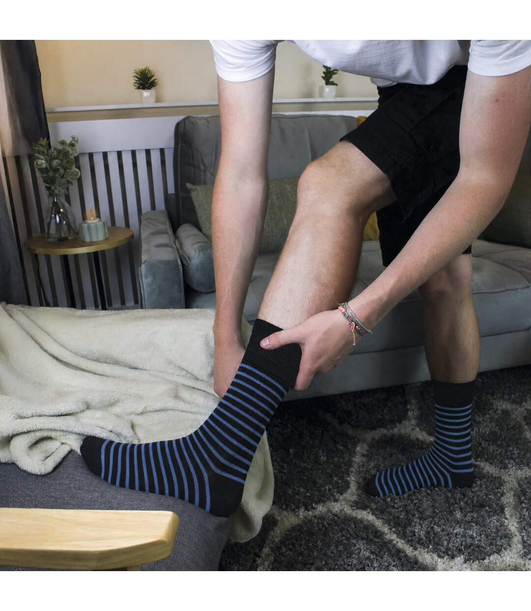 Sock Snob- Lot De 6 Chaussettes Homme Bambou Sans Élastique Respirantes-5