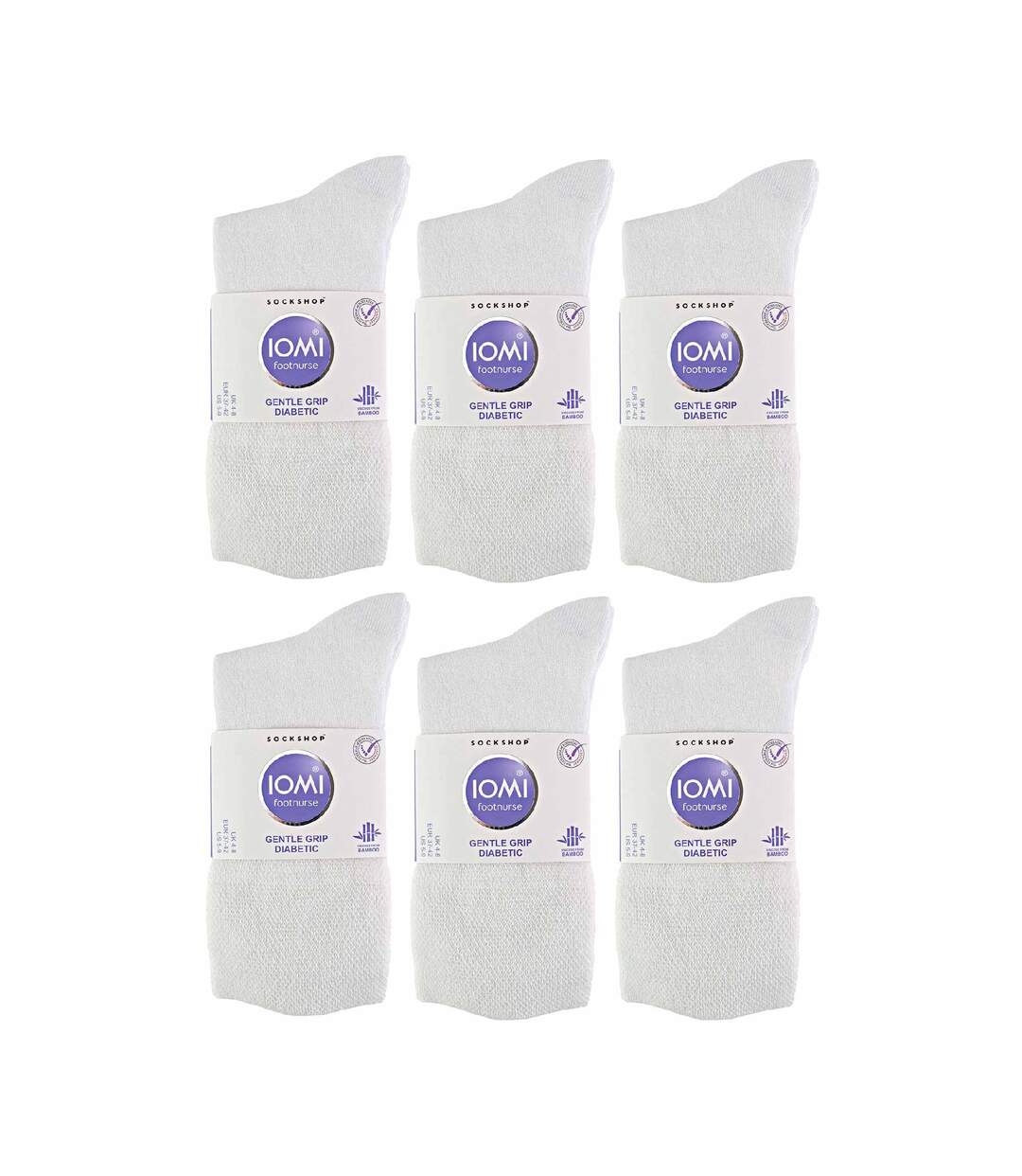IOMI - 12 Paires Femme Chaussettes Bambou Sans Elastique | Non Comprimantes-2