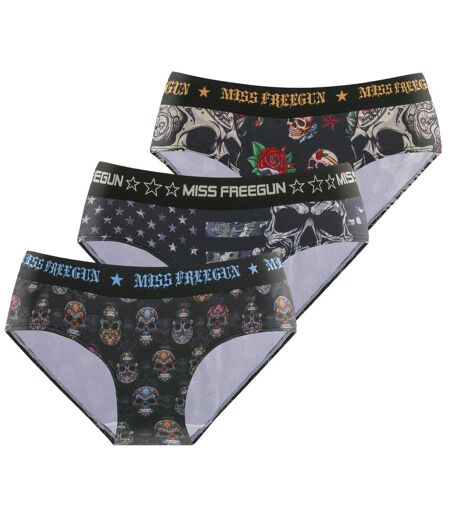 Lot de 3 culottes femme Camo Freegun