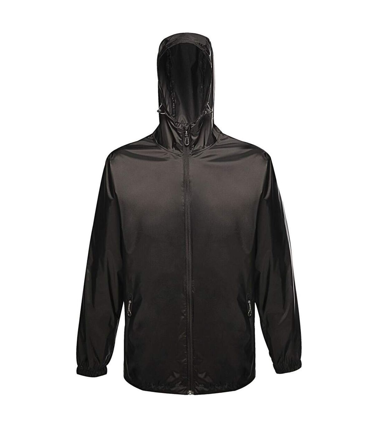 Regatta Pro Mens Packaway Waterproof Breathable Jacket (Black) - UTPC2994