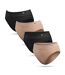 ROXY Culottes Seamless Côtelées x4 - Noir & Chair-1
