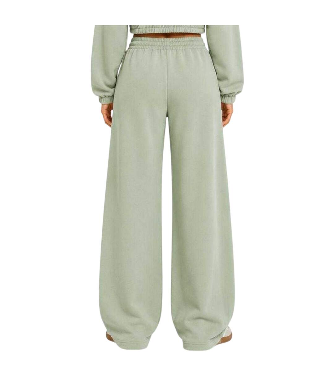 Womens/ladies Fleece Barrel Joggers Sage I Saw It First-3