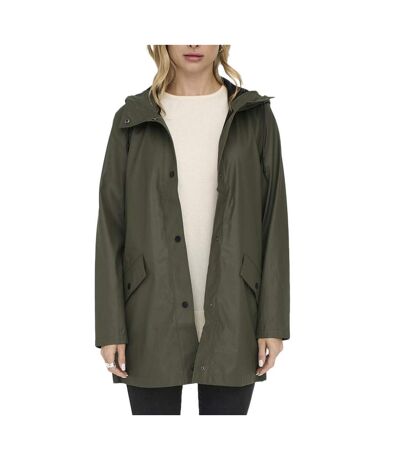 Veste imperméable kaki femme only elisa - s