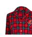 Womens/ladies Plaid Collared Long Pyjama Set Red Ralph Lauren-3