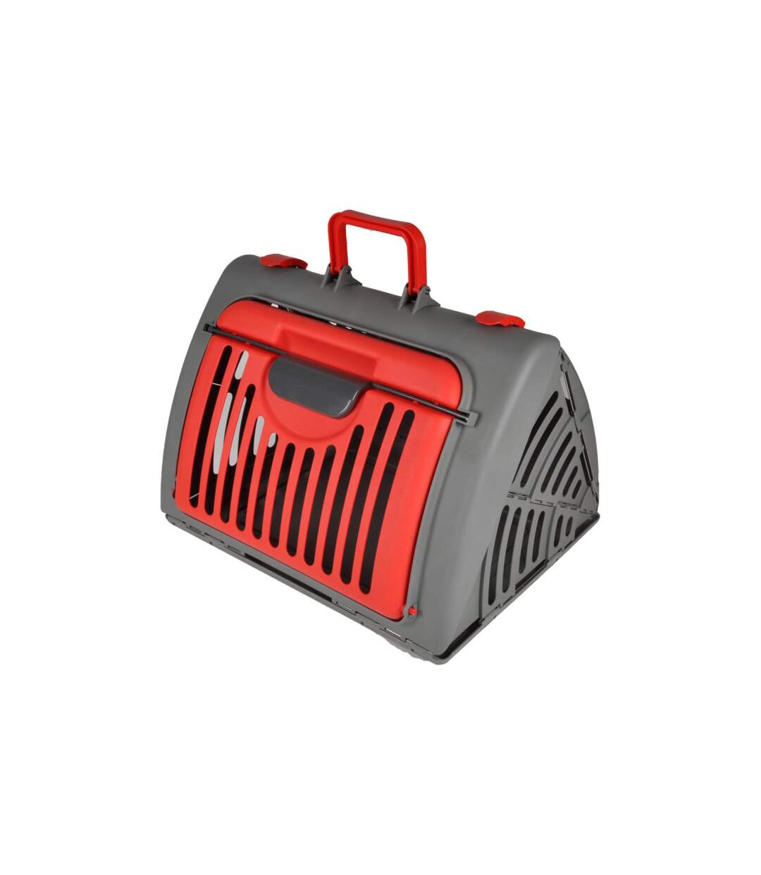 Caisse de Transport pour Chat Pliable 46cm Rouge-1