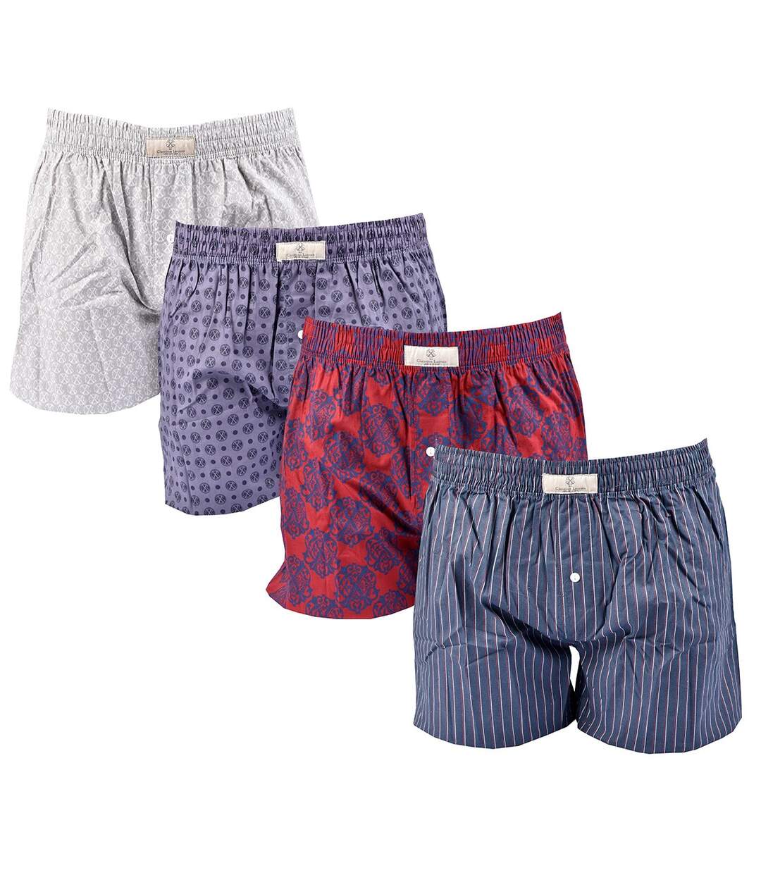 Boxer Long CXL By LACROIX X4 Pack de 4 Calecons CXL0229-2