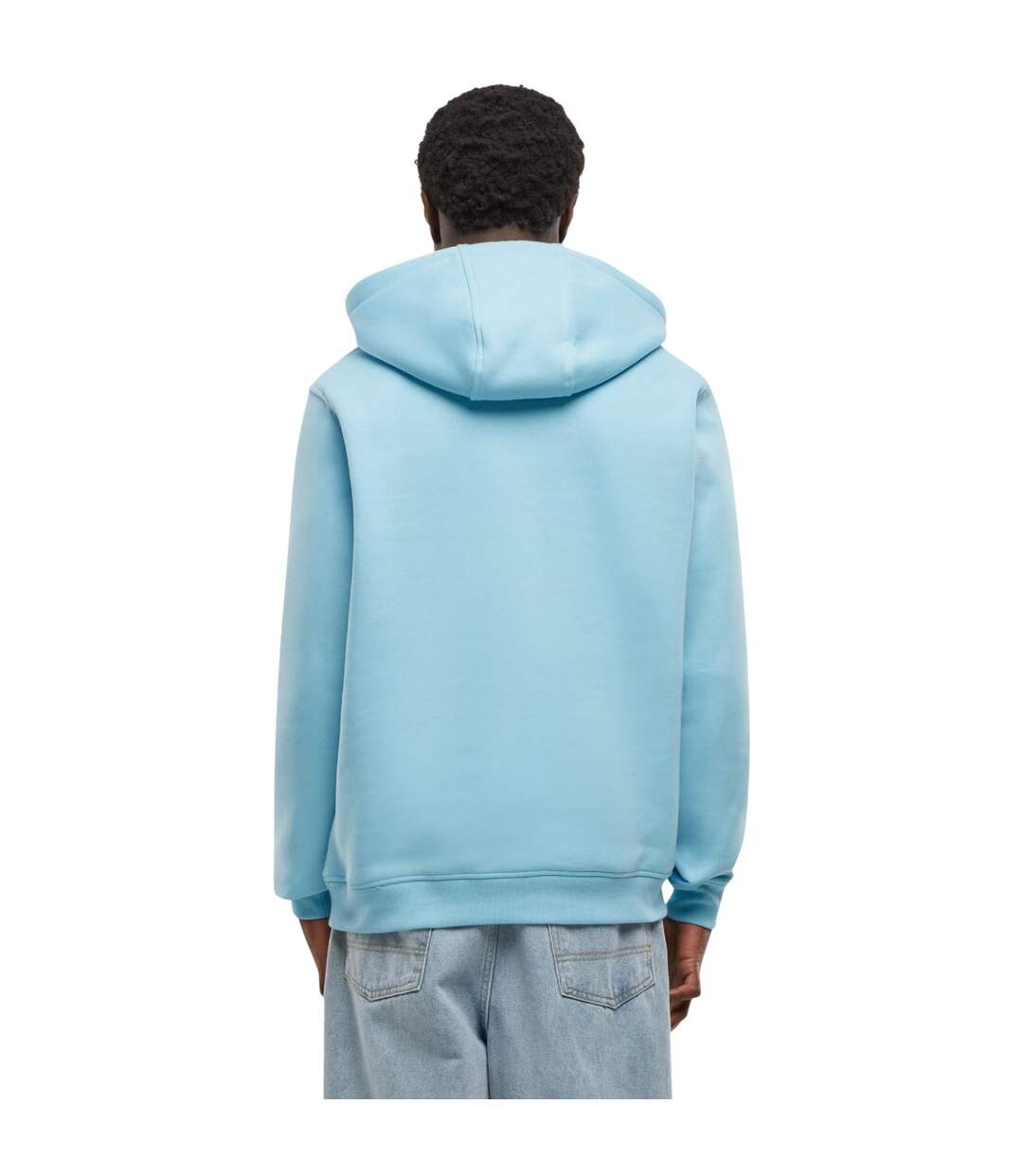 Sweat À Capuche Homme Bleu Baltique Build Your Brand-4