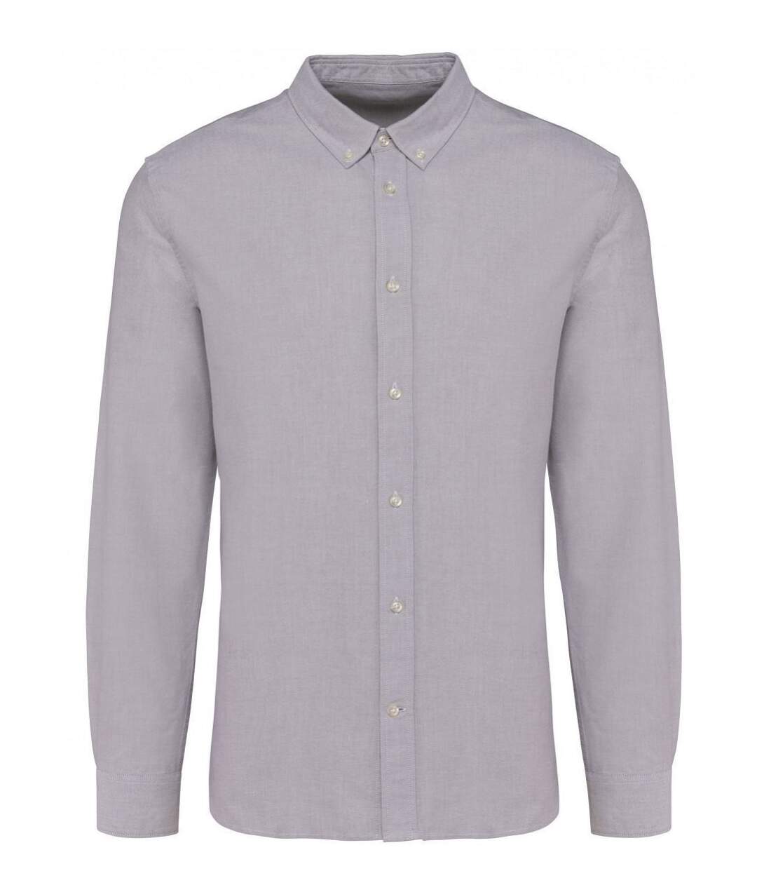 Chemise Oxford manches longues - Homme - PK503 - gris mastic