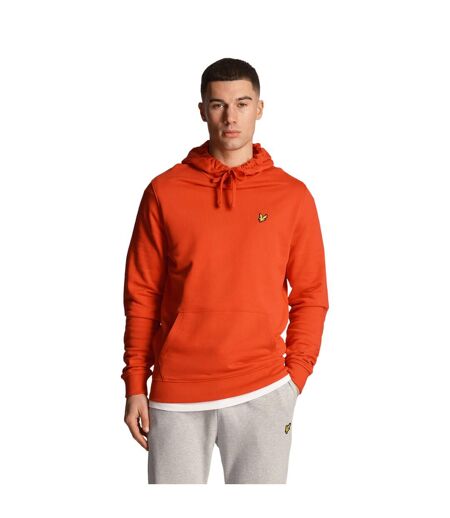 Mens pullover hoodie gala red Lyle & Scott