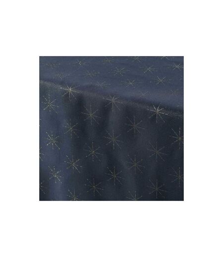 Nappe Imprimée Jacquard Étoiles 140x300cm Bleu