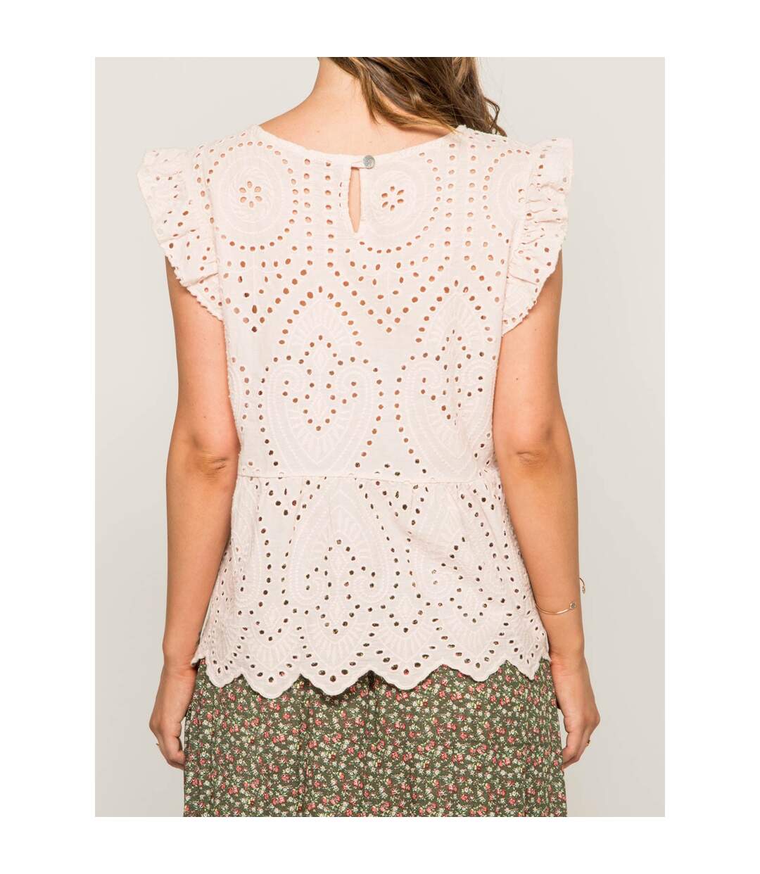 Top col rond broderies anglaises FOUE - Dona X Lisa-2
