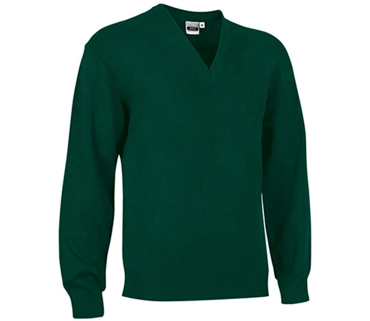 Pull col V manches longues - OFFICE - Homme - vert bouteille-1