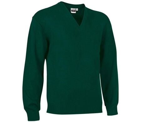 Pull col V manches longues - OFFICE - Homme - vert bouteille