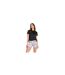 Womens/ladies Peachy Party Printed Lounge Shorts Blue Grey PJ Salvage-1