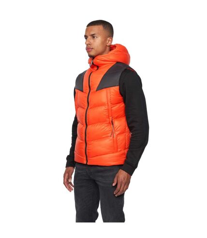 Mens raymax gilet orange/black Duck and Cover