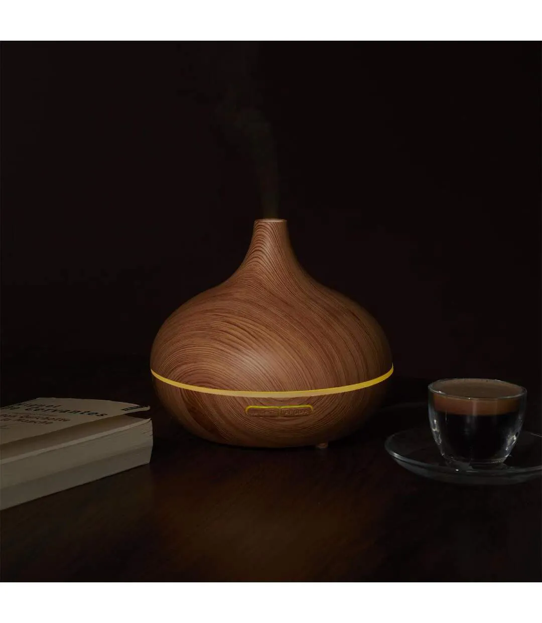 Diffuseur d'Ambiance Lumineux LED 300ml Marron-4