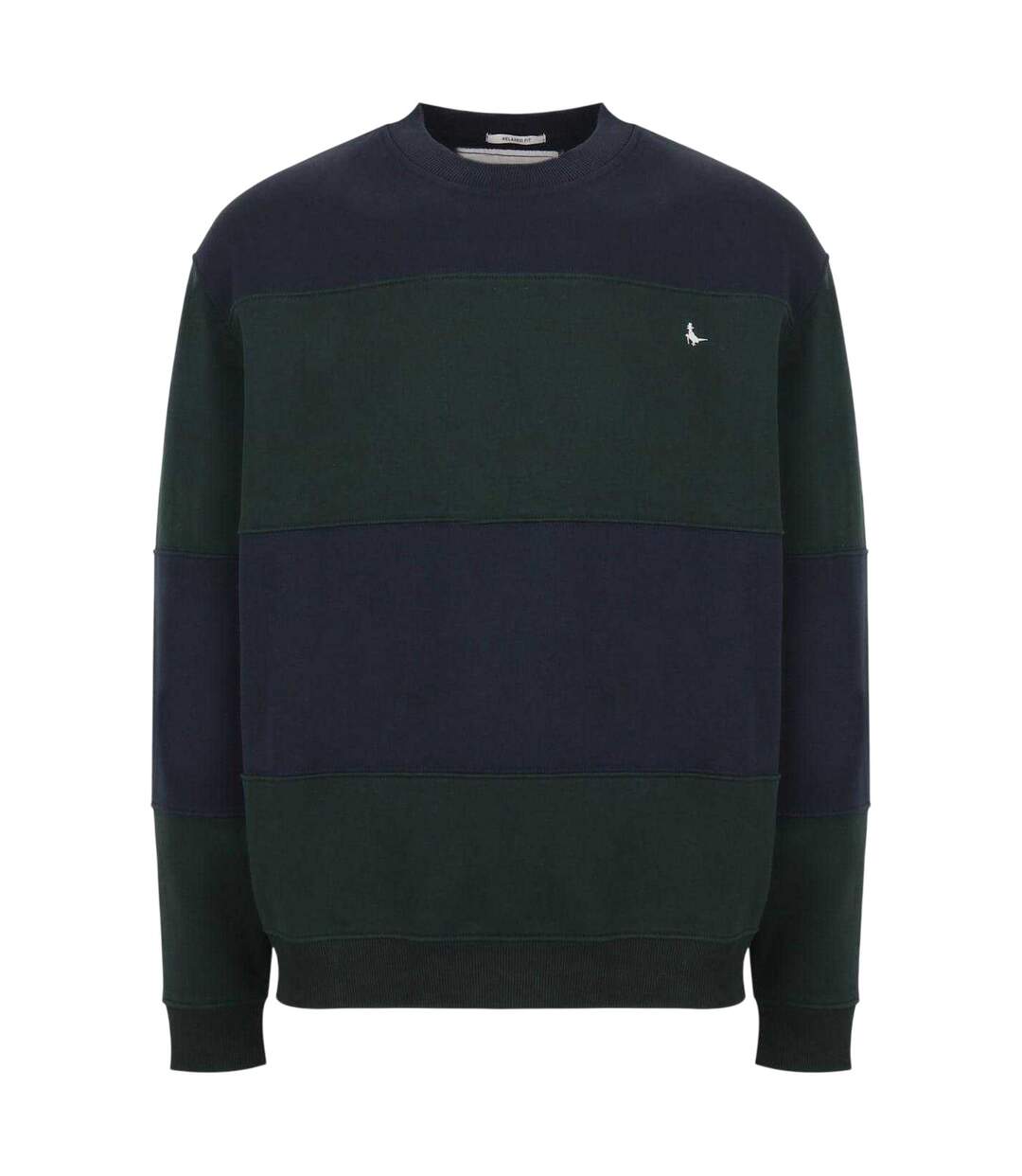 Mens Colour Block Sweatshirt Pine Navy Jack Wills-1