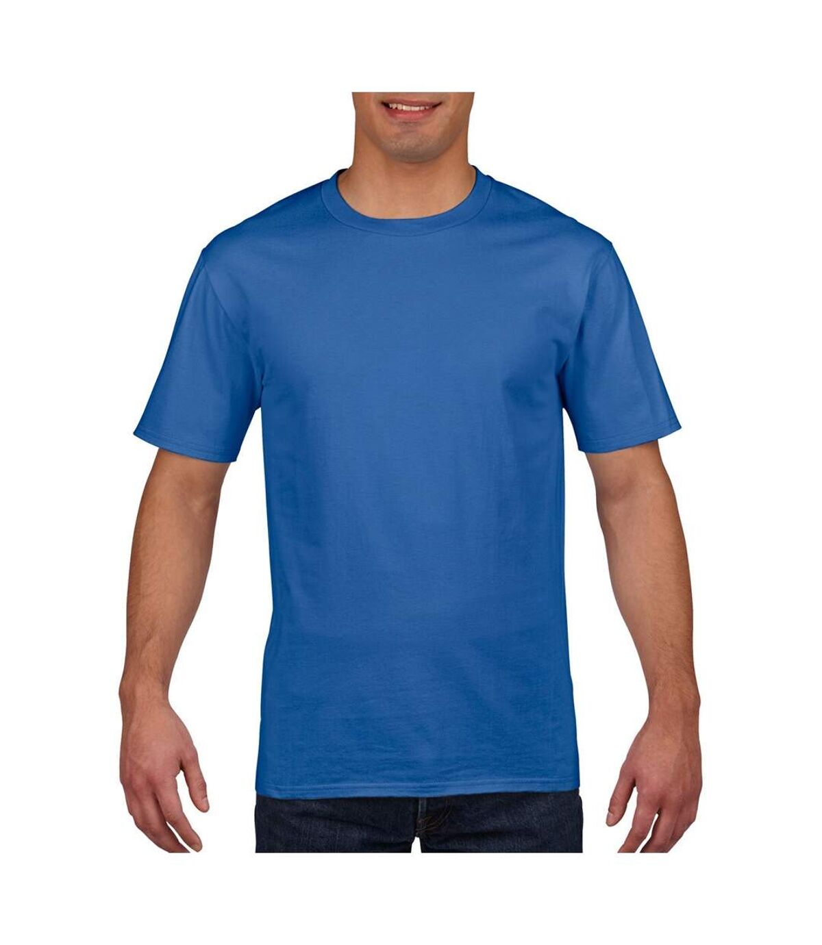 Gildan Mens Premium Cotton Ring Spun Short Sleeve T-Shirt (Royal)