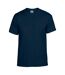 Mens plain lightweight t-shirt navy Gildan