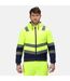 Mens Hi-vis Full Zip Jacket Yellow Navy Regatta Professional-1