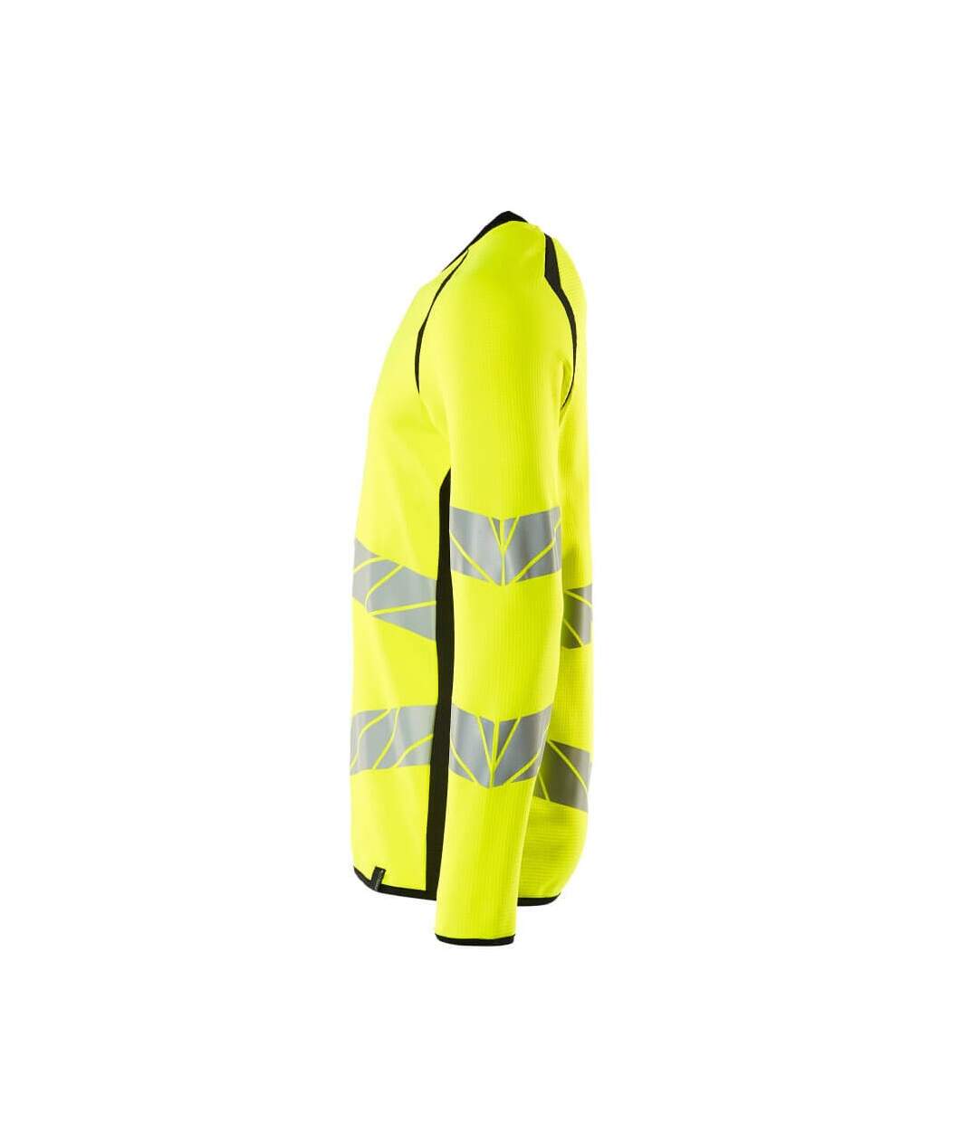 Sweat Motif/style Deux Tons Accelerate Safe Premium Homme Jaune Fluo Noir Mascot-3